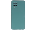 Hoesje Geschikt voor de Samsung Galaxy A42 5G - Fashion Color Backcover Telefoonhoesje - Donker Groen