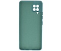 BAOHU Hoesje Geschikt voor de Samsung Galaxy A42 5G - Fashion Color Backcover Telefoonhoesje - Donker Groen