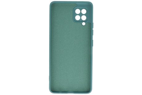 Hoesje Geschikt voor de Samsung Galaxy A42 5G - Fashion Color Backcover Telefoonhoesje - Donker Groen