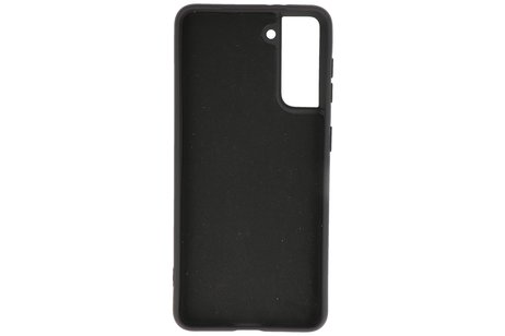 Samsung Galaxy S21 Hoesje Fashion Backcover Telefoonhoesje Zwart