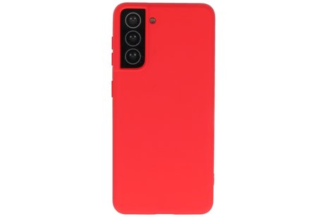 BAOHU Hoesje Geschikt voor de Samsung Galaxy S21 - Fashion Color Backcover Telefoonhoesje - Rood