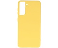 BAOHU Hoesje Geschikt voor de Samsung Galaxy S21 - Fashion Color Backcover Telefoonhoesje - Geel