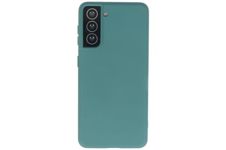 Samsung Galaxy S21 Hoesje Fashion Backcover Telefoonhoesje Donker Groen