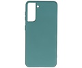 Samsung Galaxy S21 Hoesje Fashion Backcover Telefoonhoesje Donker Groen