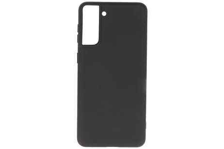 BAOHU Hoesje Geschikt voor de Samsung Galaxy S21 Plus - Fashion Color Backcover Telefoonhoesje - Zwart