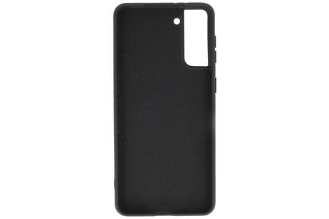 BAOHU Hoesje Geschikt voor de Samsung Galaxy S21 Plus - Fashion Color Backcover Telefoonhoesje - Zwart