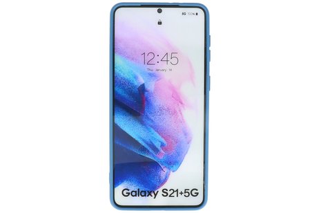 Hoesje Geschikt voor de Samsung Galaxy S21 Plus - Fashion Color Backcover Telefoonhoesje - Navy