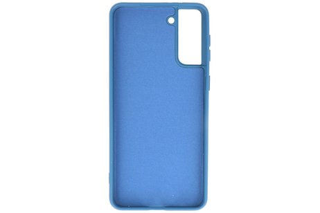 BAOHU Hoesje Geschikt voor de Samsung Galaxy S21 Plus - Fashion Color Backcover Telefoonhoesje - Navy