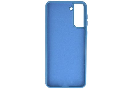 Hoesje Geschikt voor de Samsung Galaxy S21 Plus - Fashion Color Backcover Telefoonhoesje - Navy