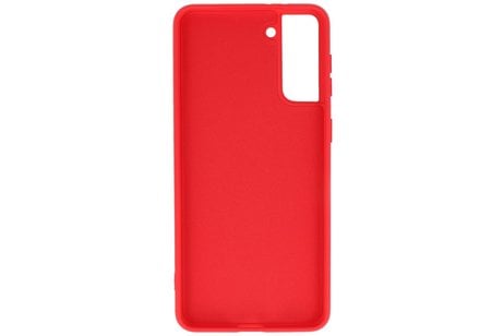 BAOHU Hoesje Geschikt voor de Samsung Galaxy S21 Plus - Fashion Color Backcover Telefoonhoesje - Rood