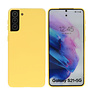 BAOHU Samsung Galaxy S21 Plus Hoesje Fashion Backcover Telefoonhoesje Geel