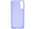 Hoesje Geschikt voor de Samsung Galaxy S21 Plus - Fashion Color Backcover Telefoonhoesje - Paars