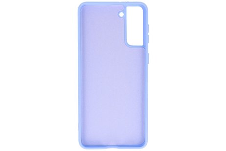 BAOHU Hoesje Geschikt voor de Samsung Galaxy S21 Plus - Fashion Color Backcover Telefoonhoesje - Paars