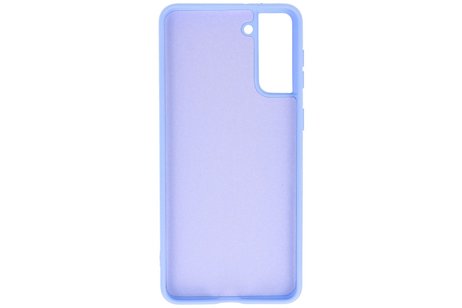 Hoesje Geschikt voor de Samsung Galaxy S21 Plus - Fashion Color Backcover Telefoonhoesje - Paars