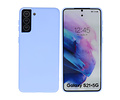 BAOHU Hoesje Geschikt voor de Samsung Galaxy S21 Plus - Fashion Color Backcover Telefoonhoesje - Paars