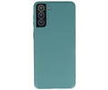 Samsung Galaxy S21 Plus Hoesje Fashion Backcover Telefoonhoesje Donker Groen