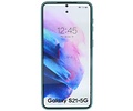 BAOHU Hoesje Geschikt voor de Samsung Galaxy S21 Plus - Fashion Color Backcover Telefoonhoesje - Donker Groen