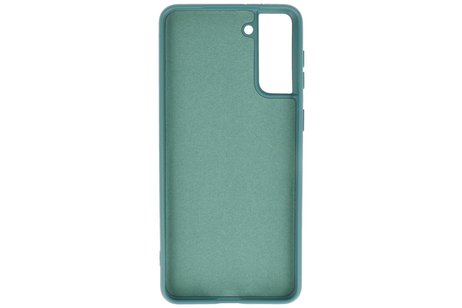 Samsung Galaxy S21 Plus Hoesje Fashion Backcover Telefoonhoesje Donker Groen