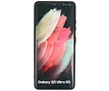 BAOHU Hoesje Geschikt voor de Samsung Galaxy S21 Ultra - Fashion Color Backcover Telefoonhoesje - Zwart