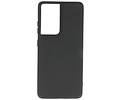 BAOHU Hoesje Geschikt voor de Samsung Galaxy S21 Ultra - Fashion Color Backcover Telefoonhoesje - Zwart