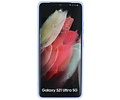 Hoesje Geschikt voor de Samsung Galaxy S21 Ultra - Fashion Color Backcover Telefoonhoesje - Paars