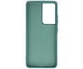 Samsung Galaxy S21 Ultra Hoesje Fashion Backcover Telefoonhoesje Donker Groen