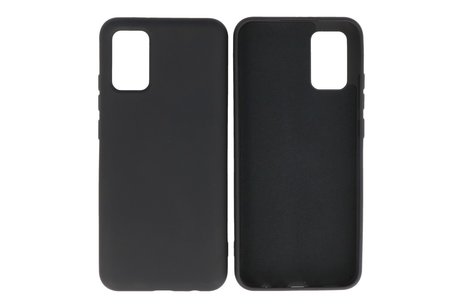 BAOHU Hoesje Geschikt voor de Samsung Galaxy A02s - Fashion Color Backcover Telefoonhoesje - Zwart