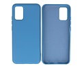 BAOHU Hoesje Geschikt voor de Samsung Galaxy A02s - Fashion Color Backcover Telefoonhoesje - Navy