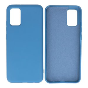 BAOHU Hoesje Geschikt voor de Samsung Galaxy A02s - Fashion Color Backcover Telefoonhoesje - Navy