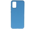 BAOHU Hoesje Geschikt voor de Samsung Galaxy A02s - Fashion Color Backcover Telefoonhoesje - Navy