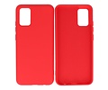 BAOHU Hoesje Geschikt voor de Samsung Galaxy A02s - Fashion Color Backcover Telefoonhoesje - Rood