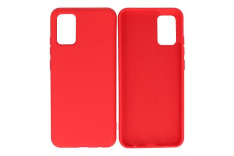 BAOHU Hoesje Geschikt voor de Samsung Galaxy A02s - Fashion Color Backcover Telefoonhoesje - Rood