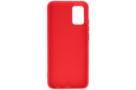 BAOHU Hoesje Geschikt voor de Samsung Galaxy A02s - Fashion Color Backcover Telefoonhoesje - Rood
