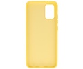 BAOHU Hoesje Geschikt voor de Samsung Galaxy A02s - Fashion Color Backcover Telefoonhoesje - Geel