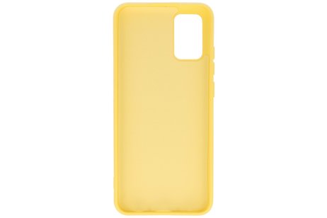 BAOHU Hoesje Geschikt voor de Samsung Galaxy A02s - Fashion Color Backcover Telefoonhoesje - Geel