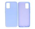 BAOHU Hoesje Geschikt voor de Samsung Galaxy A02s - Fashion Color Backcover Telefoonhoesje - Paars