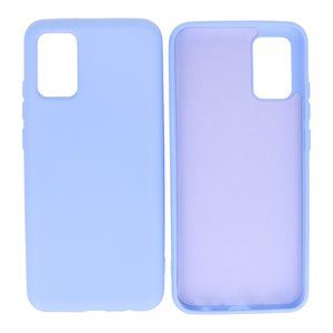 BAOHU Hoesje Geschikt voor de Samsung Galaxy A02s - Fashion Color Backcover Telefoonhoesje - Paars