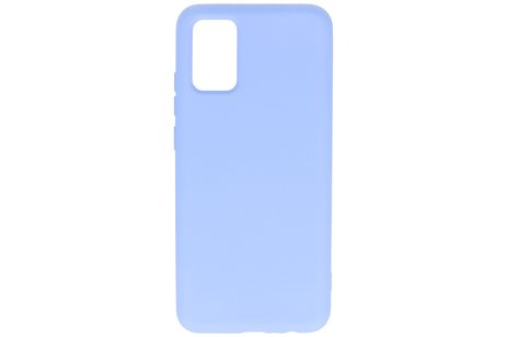 BAOHU Hoesje Geschikt voor de Samsung Galaxy A02s - Fashion Color Backcover Telefoonhoesje - Paars