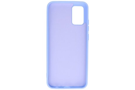BAOHU Hoesje Geschikt voor de Samsung Galaxy A02s - Fashion Color Backcover Telefoonhoesje - Paars