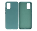 Samsung Galaxy A02s Hoesje Fashion Backcover Telefoonhoesje Donker Groen