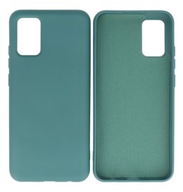BAOHU Samsung Galaxy A02s Hoesje Fashion Backcover Telefoonhoesje Donker Groen