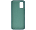 BAOHU Hoesje Geschikt voor de Samsung Galaxy A02s - Fashion Color Backcover Telefoonhoesje - Donker Groen