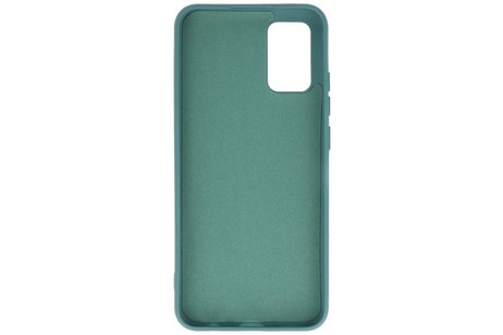 Samsung Galaxy A02s Hoesje Fashion Backcover Telefoonhoesje Donker Groen