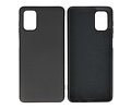 BAOHU Hoesje Geschikt voor de Samsung Galaxy M51  - Fashion Color Backcover Telefoonhoesje - Zwart