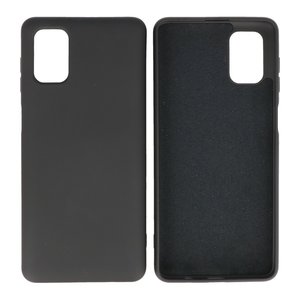 BAOHU Hoesje Geschikt voor de Samsung Galaxy M51  - Fashion Color Backcover Telefoonhoesje - Zwart