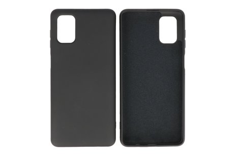 BAOHU Hoesje Geschikt voor de Samsung Galaxy M51  - Fashion Color Backcover Telefoonhoesje - Zwart
