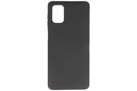 BAOHU Hoesje Geschikt voor de Samsung Galaxy M51  - Fashion Color Backcover Telefoonhoesje - Zwart