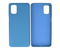 BAOHU Hoesje Geschikt voor de Samsung Galaxy M51  - Fashion Color Backcover Telefoonhoesje - Navy