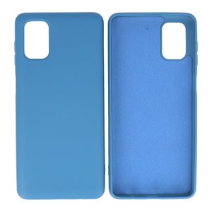 BAOHU Hoesje Geschikt voor de Samsung Galaxy M51  - Fashion Color Backcover Telefoonhoesje - Navy