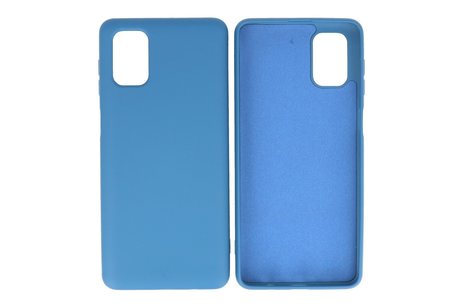 Hoesje Geschikt voor de Samsung Galaxy M51  - Fashion Color Backcover Telefoonhoesje - Navy